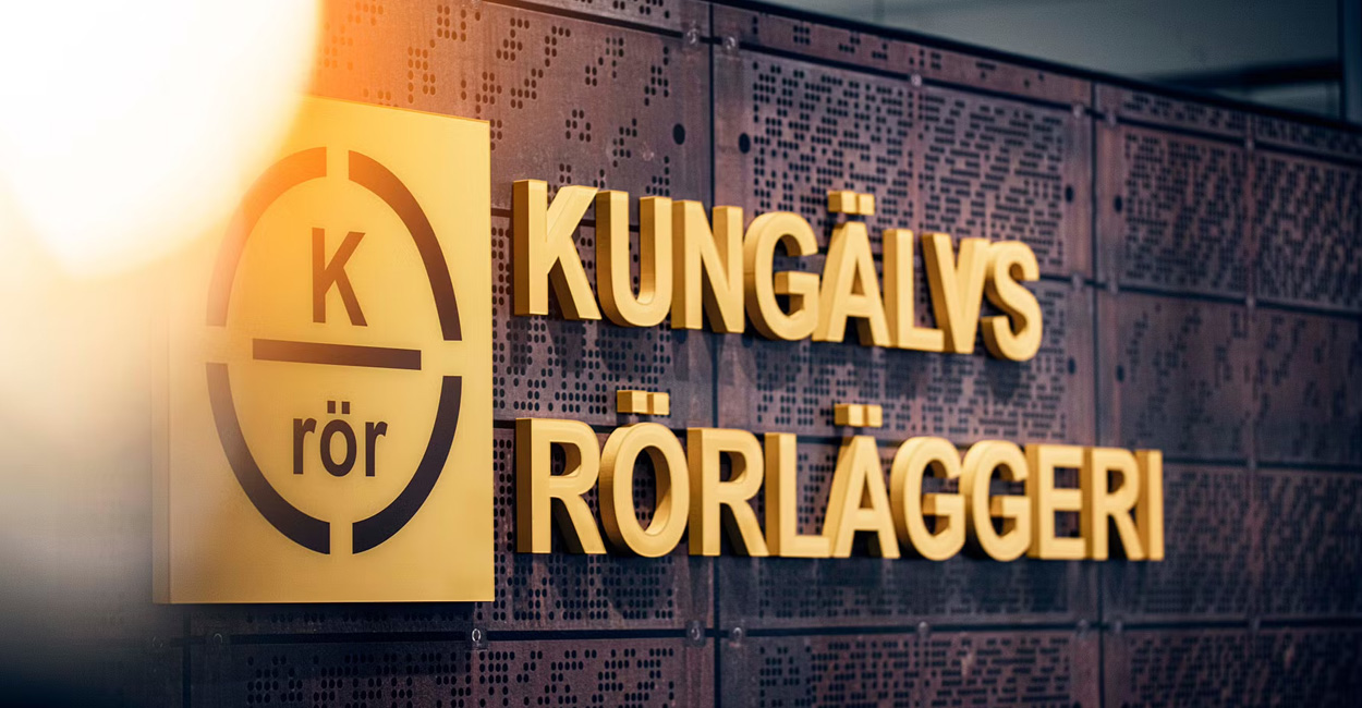 Kungälvs rörläggeri skylt