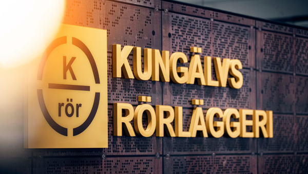 Kungälvs rörläggeri skylt