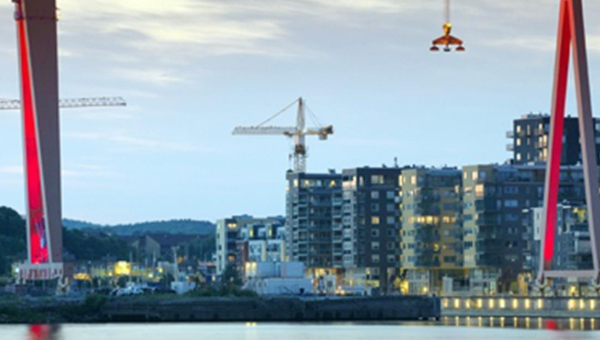 Nybyggnad av flerbostadshus i Göteborg