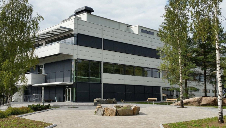 Kontrollrums- och personalbyggnad på Sobacken i Borås