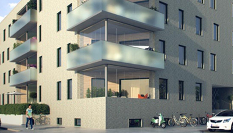 Nybyggnad av flerbostadshus i Göteborg
